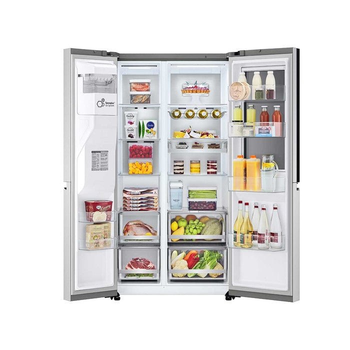 LG GC-X257CSES Side-By-Side Fridge Smart Inverter WiFi N635L Noble Silver | TBM Online