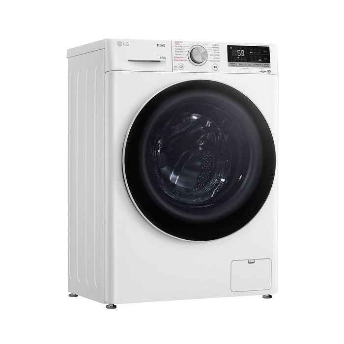 LG FV1209D4W Front Load Washer 9.0 kg Dryer With AI Direct Drive & Steam 5.0 kg | TBM Online