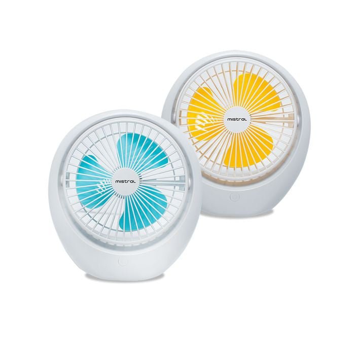 Mistral MRF65-YELLOW Mini Rechargeable Fan | TBM Online