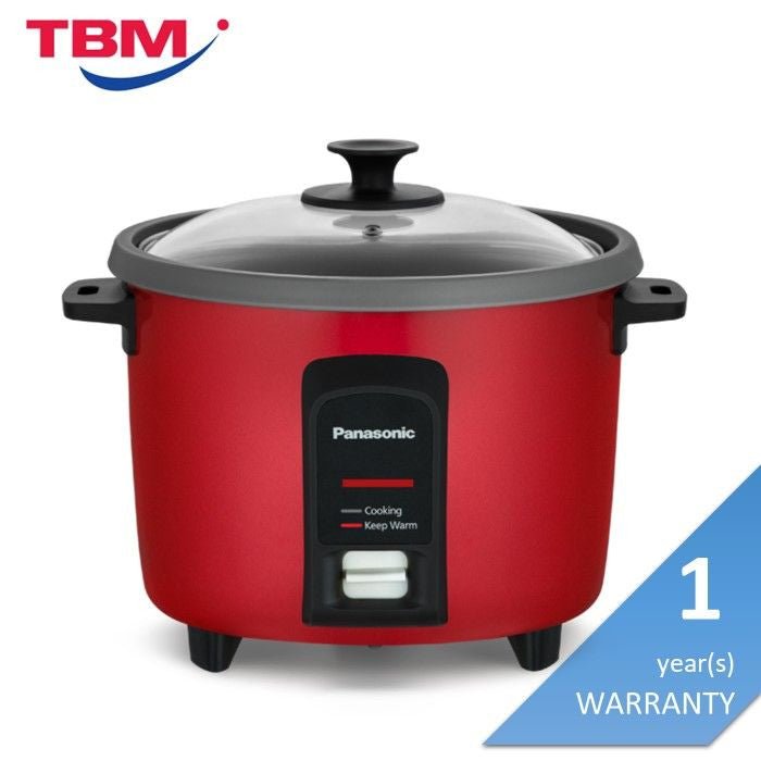 Panasonic SR-Y18FGRSKN Conventional Rice Cooker 1.8L Non-Stick Red | TBM Online