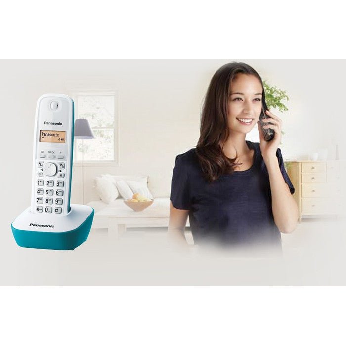 Panasonic - KX-TG1611 Teléfono DECT Identificador de llamadas Negro, Blanco