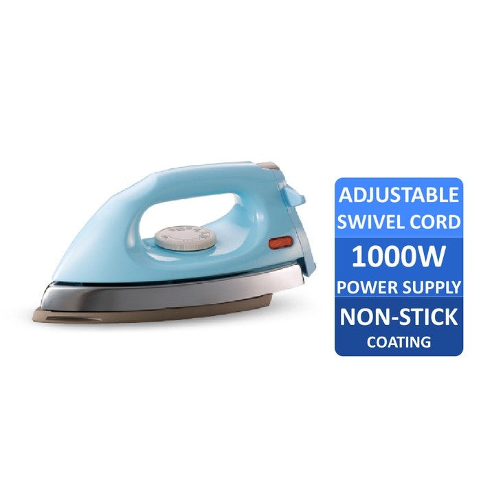 Panasonic NI-415EWT BT 1.6KG Teflon Base Dry Iron Blue | TBM Online