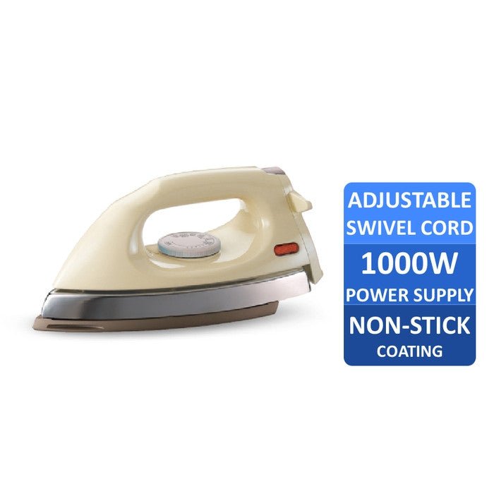 Panasonic NI-415EWT YC 1.6KG Teflon Base Dry Iron Yellow | TBM Online