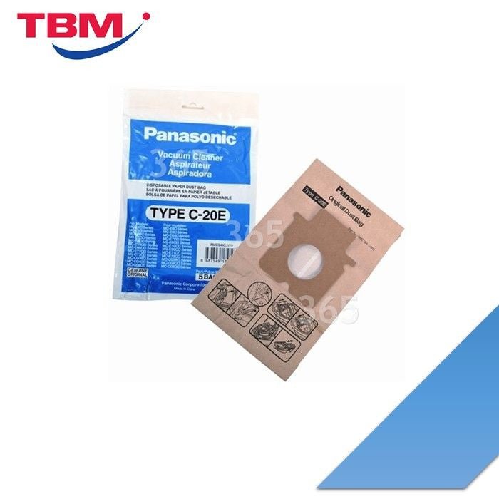 Panasonic AMC94KUWO Paper Dust Bag For MC-E Vacuum Cleaner ( TYPE C20E) | TBM Online