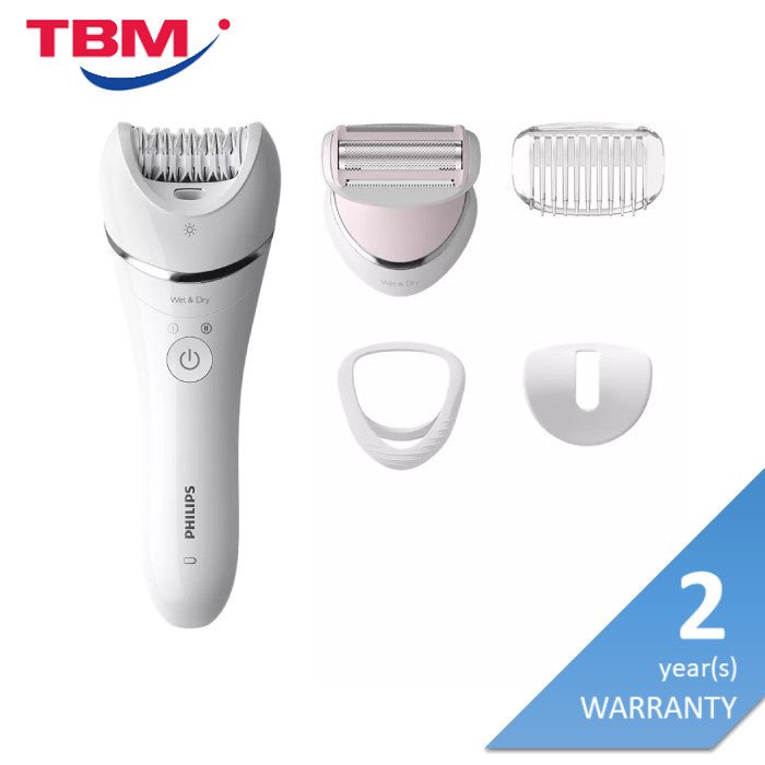 Philips BRE710/00 Epilator Series 8000 4 Accessories | TBM Online