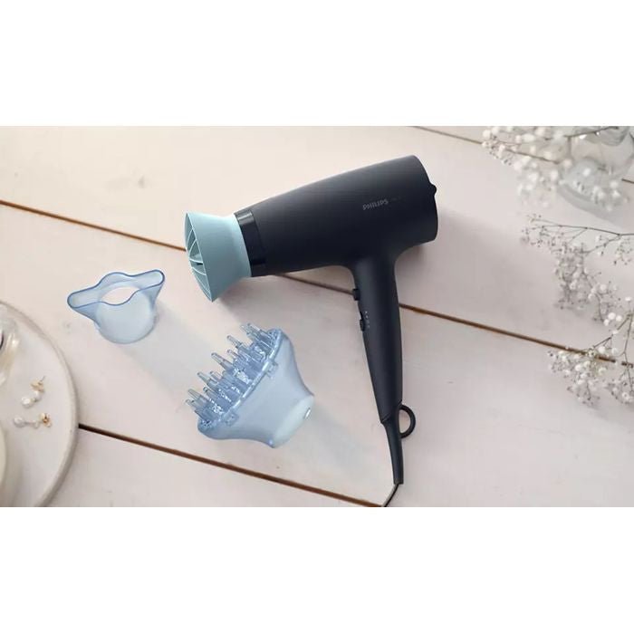 Philips BHD360/23 Hair Dryer Thermo Protect 2100W Navy/BB Blue With Disfusser | TBM Online