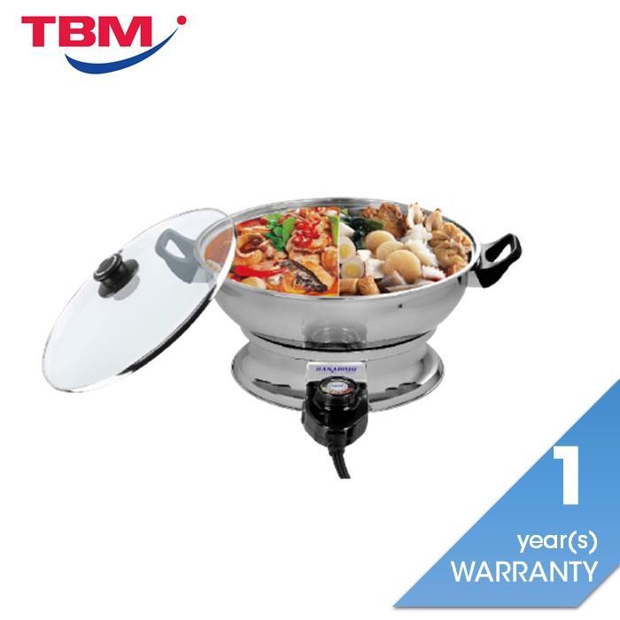 Hanabishi HA3322 2 In 1 Steamboat SS Bowl | TBM Online