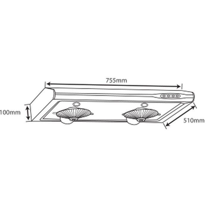 Elba 1917/76(MC) Cooker Hood 2Motor Moca | TBM Online