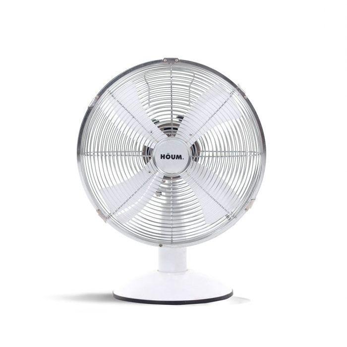Houm R12 WHITE Table Fan 12" Retro Series | TBM Online