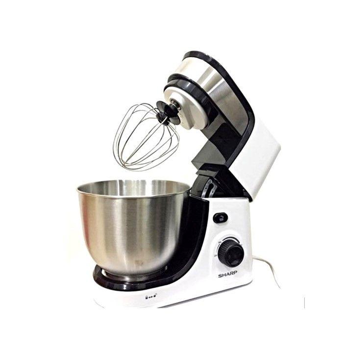 Sharp EMS80WH Stand Mixer 5 Speeds 300W 4.2L Stainless Steel Bowl | TBM Online