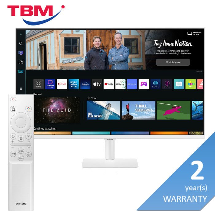 Samsung LS32BM501EEXXS 32" Smart Monitor White | TBM Online