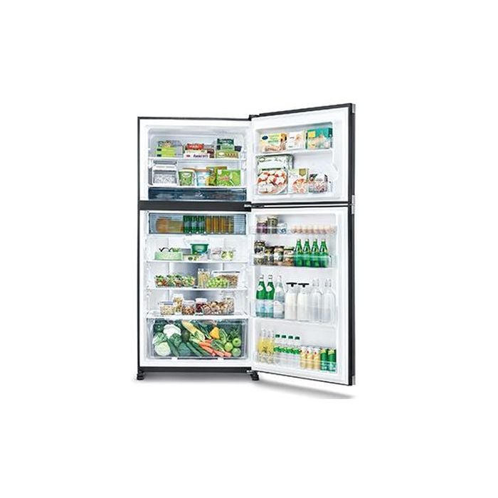 Sharp SJP601MFMS Fridge 2 Doors G610L Inverter Silver Metal | TBM Online