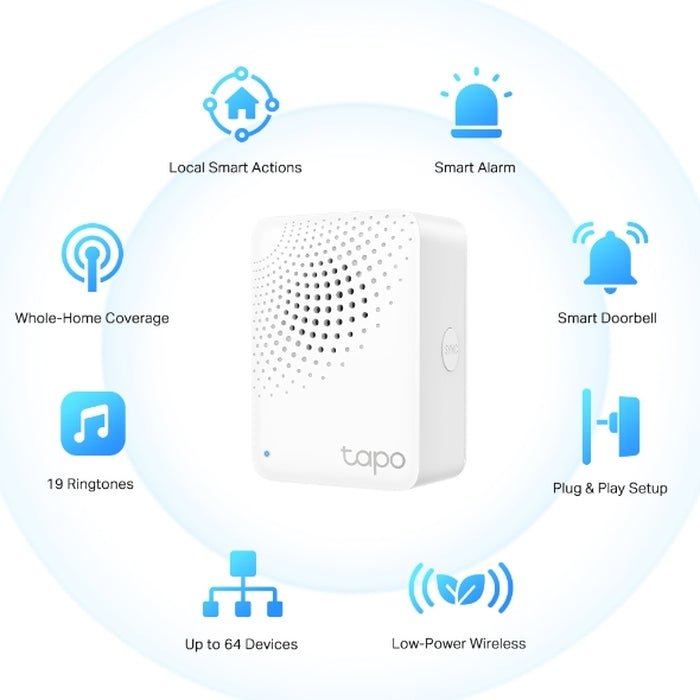 TP-Link Tapo TAPO H100 Smart IOT Hub With Chime 2.4GHz | TBM Online