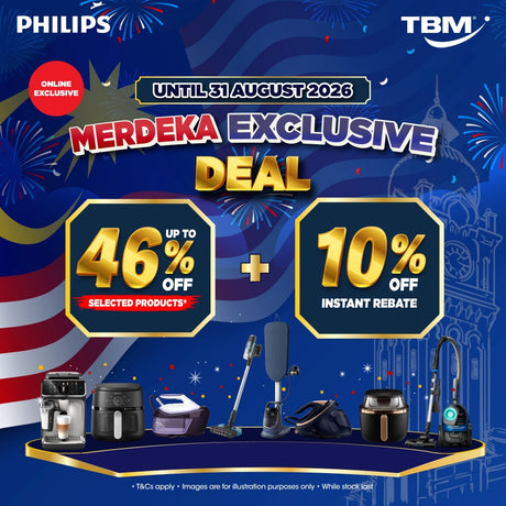 [Online Exclusive] TBM x Philips Merdeka Exclusive Deal | Valid until 31 Aug 2026