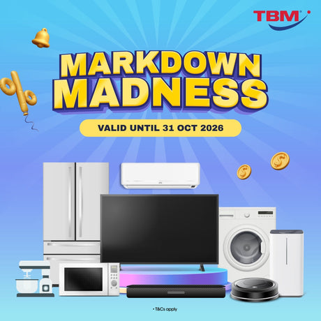 TBM OCTOBER MARKDOWN MADNESS | 1 – 31 Oct 2026