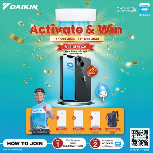 Daikin Activate & Win | 01 Oct – 31 Dec 2022