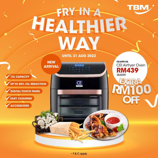 Fry in A Healthier Way with CEi Air Fryer Oven