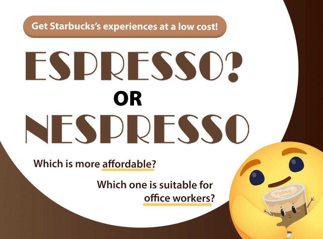 Nespresso OR Espresso? Which coffee maker is better❓ - TBM Online