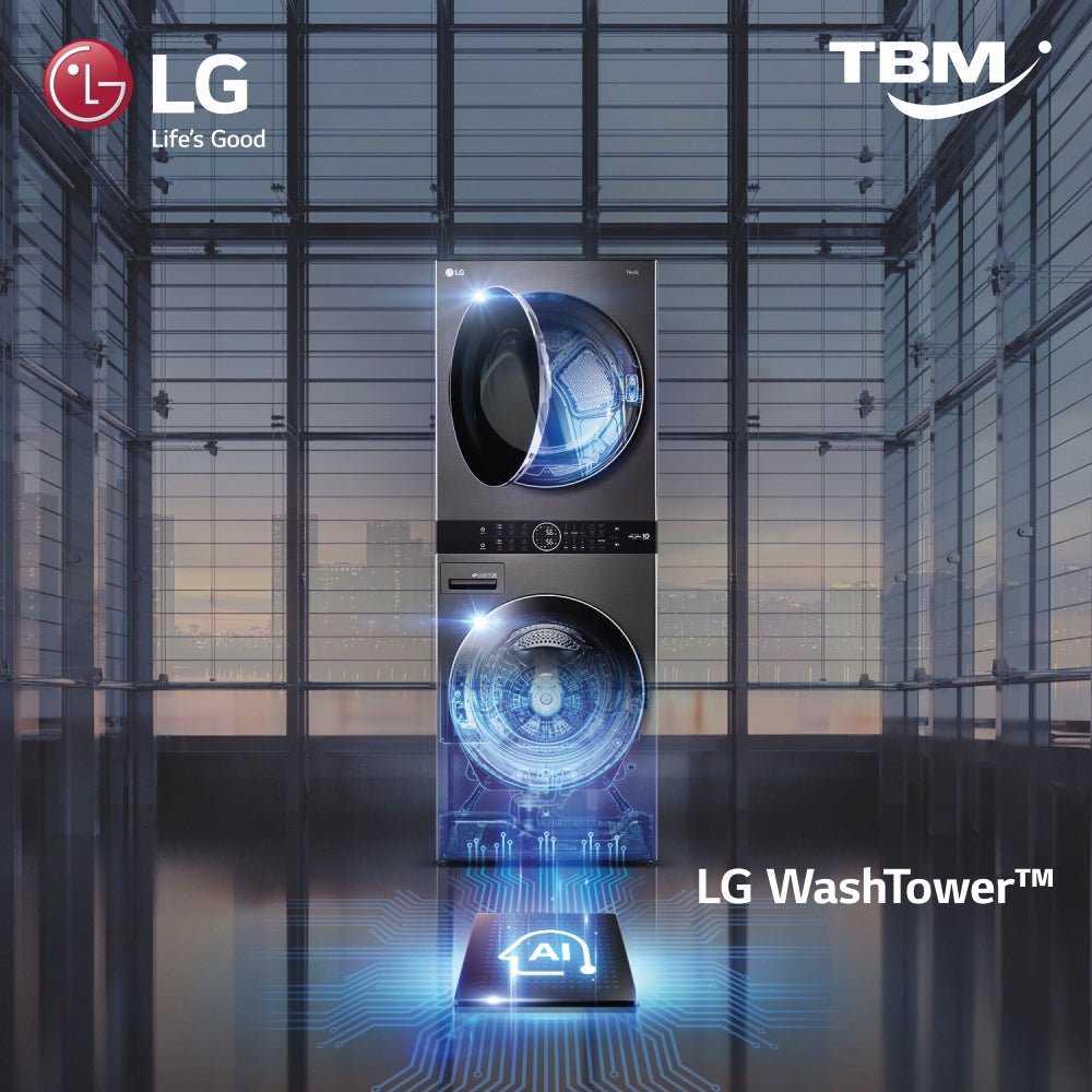 NEW Launch Special Offer! LG WashTower™ All-In-One Stacked Washer Dryer | Available until 31 Oct 2022 - TBM Online