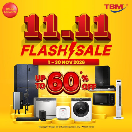 [Online Exclusive] TBM 11.11 Flash Sale | 1 – 30 Nov 2026 - TBM Online
