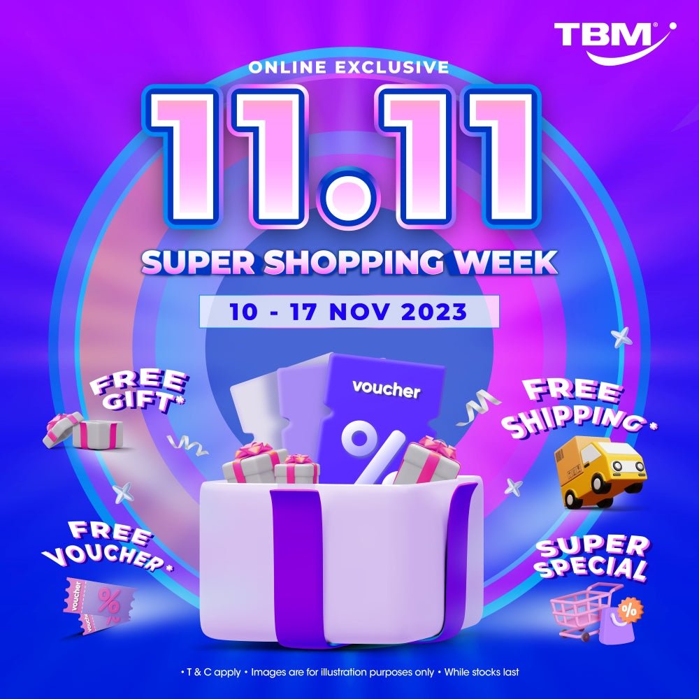 [Online Exclusive] TBM 11.11 Super Shopping Week | 10 – 17 Nov 2023 - TBM Online