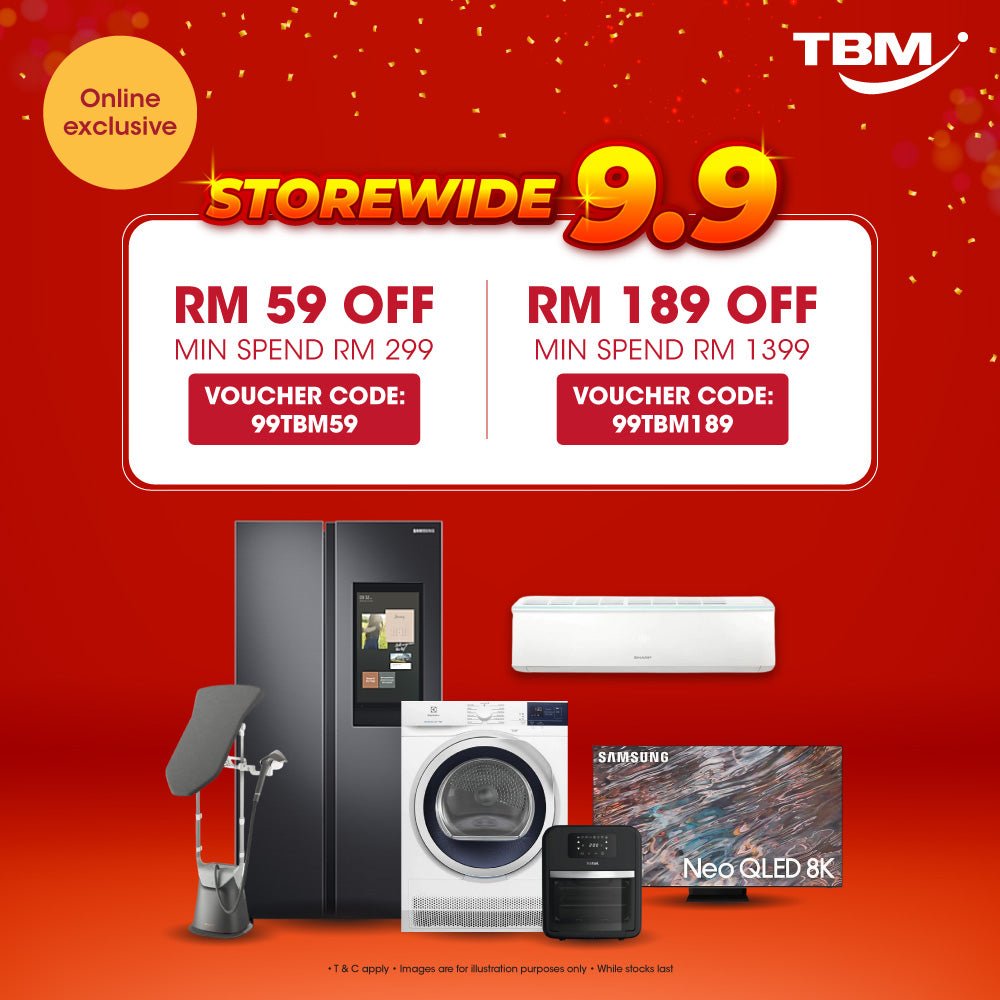 [Online Exclusive] TBM 9.9 Storewide Sales | 9 - 11 Sept 2022 - TBM Online