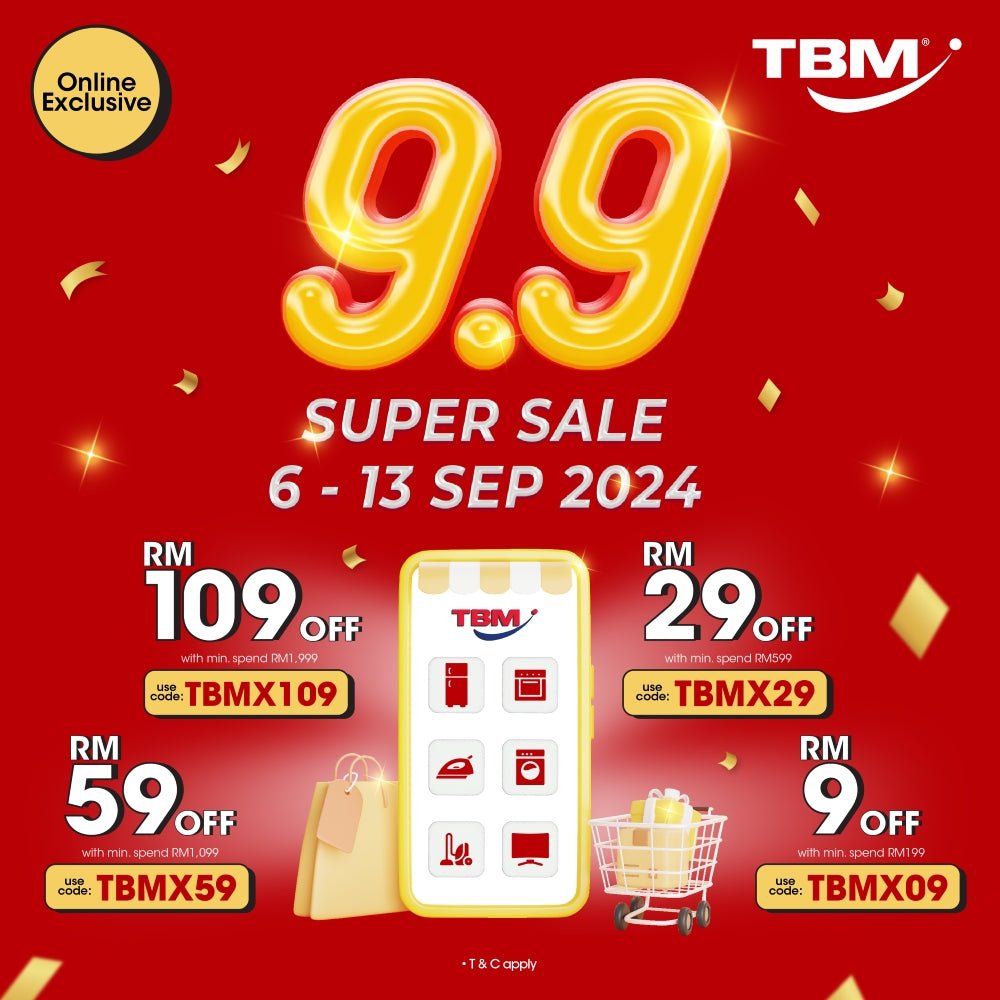 [Online Exclusive] TBM 9.9 Super Sale | 6 – 13 Sept 2024 - TBM Online