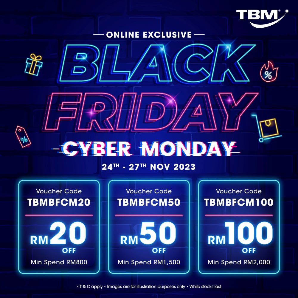[Online Exclusive] TBM Black Friday x Cyber Monday Sale | 24 – 27 Nov 2023 - TBM Online