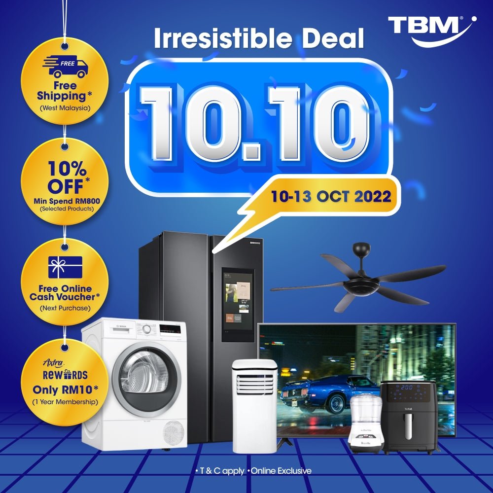 [ONLINE EXCLUSIVE] TBM Double 10 Irresistible Sale | 10 – 13 Oct 2022 - TBM Online