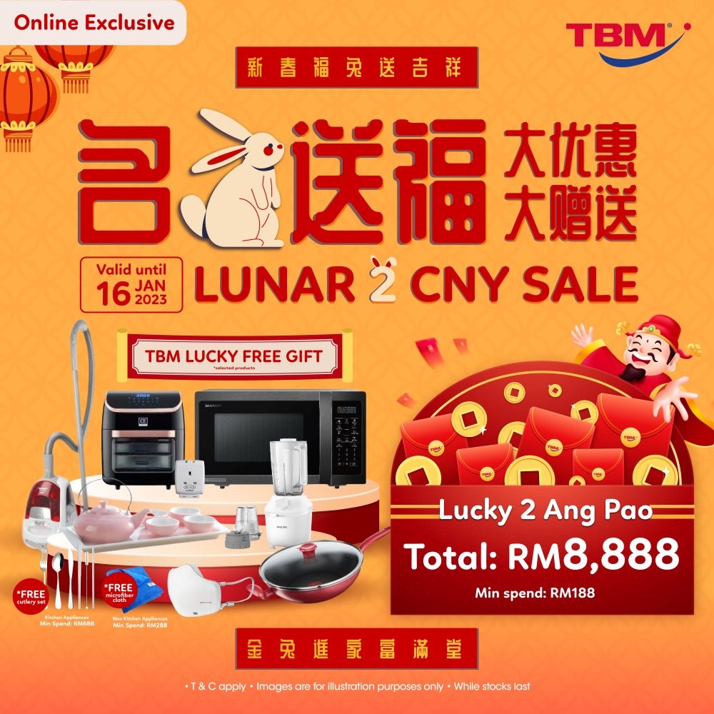 [Online Exclusive] TBM Lunar 2 Year Sale | 28 Dec 2022 - 16 Jan 2023 - TBM Online
