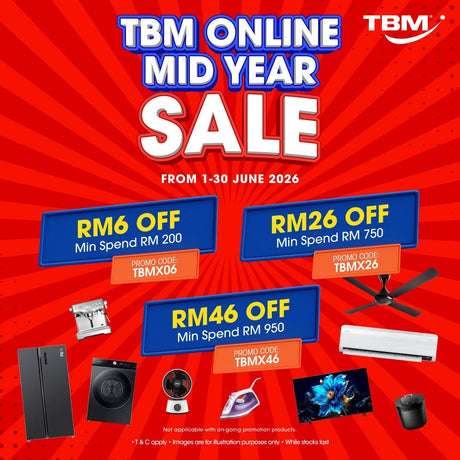 [Online Exclusive] TBM Online Mid-Year Sale | 1 - 30 June 2026 - TBM Online