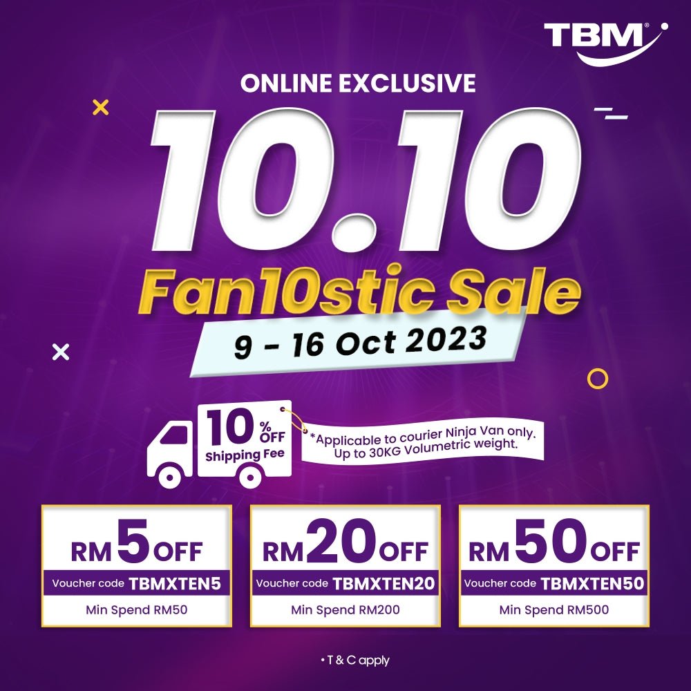 [Online Exclusive] TBM10.10 Fan10stic Sale | 9 – 16 Oct 2023 - TBM Online