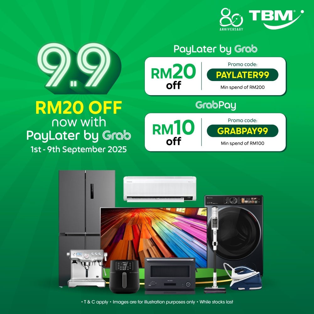 【Online Exclusive】TBM x Grab 9.9 Double Digit Day | 1 – 9 Sept 2025 - TBM Online