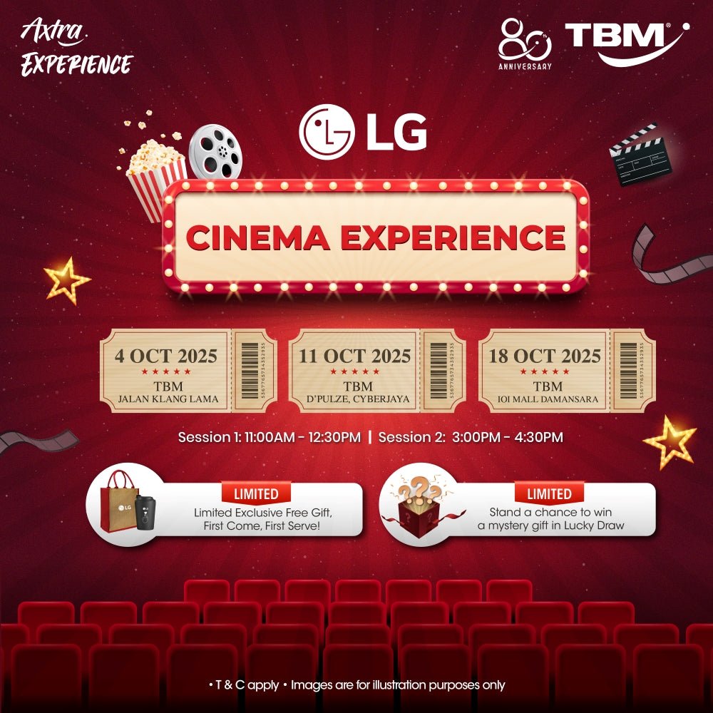 TBM | Axtra Experience x LG: Cinema Experience | 4/11/18 Oct 2025 - TBM Online