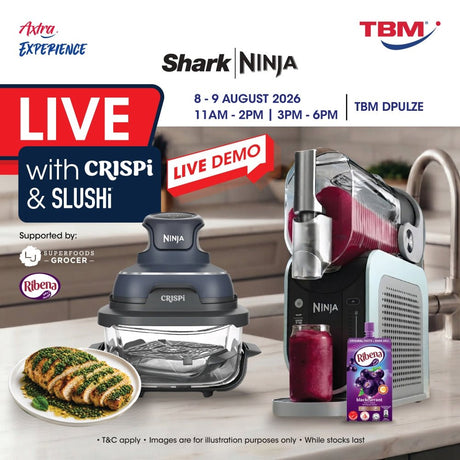 TBM | Axtra Experience x SharkNinja: LIVE with Crispi & Slushi | 8 - 9 Aug 2026 - TBM Online