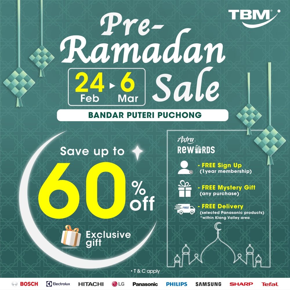 TBM Bandar Puteri Puchong Pre-Ramadan Sale | 24 Feb – 6 Mar 2023 - TBM Online