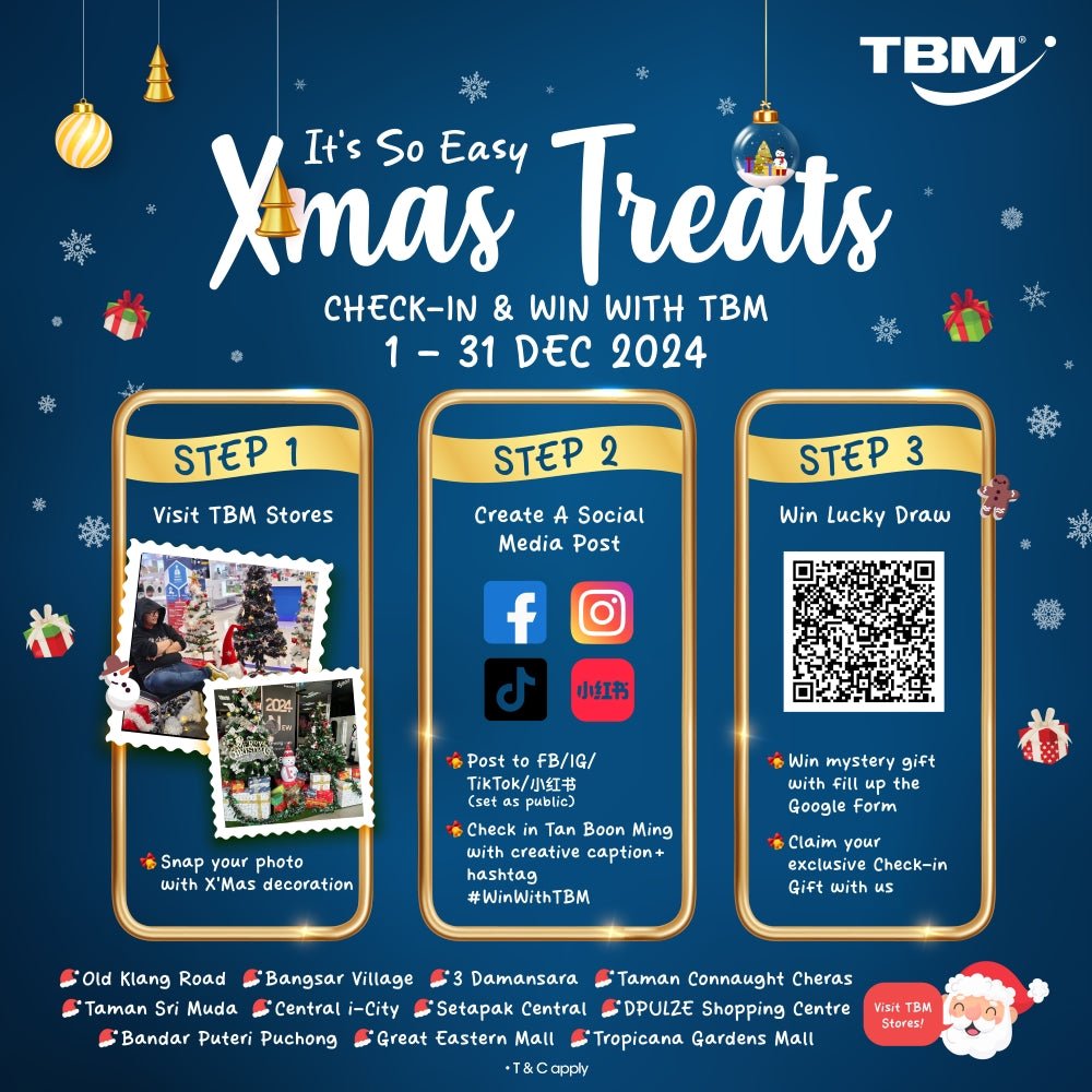 TBM Christmas Treats: Check-In & Win | 1 – 31 Dec 2024 - TBM Online