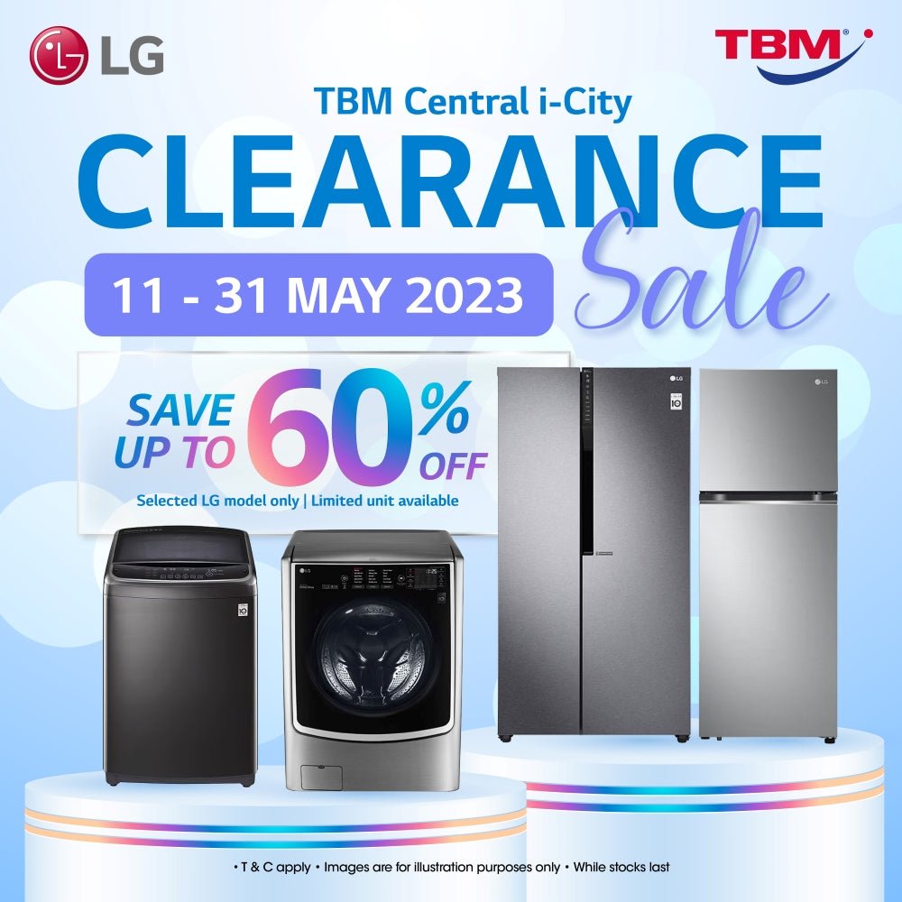 TBM CIC x LG Clearance Sale | 11 – 31 May 2023 - TBM Online