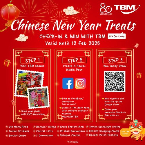 TBM CNY Treats: Check-In & Win | Valid until 12 Feb 2025 - TBM Online