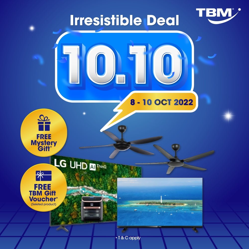 TBM Double 10 Irresistible Sale | 08 – 10 Oct 2022 - TBM Online