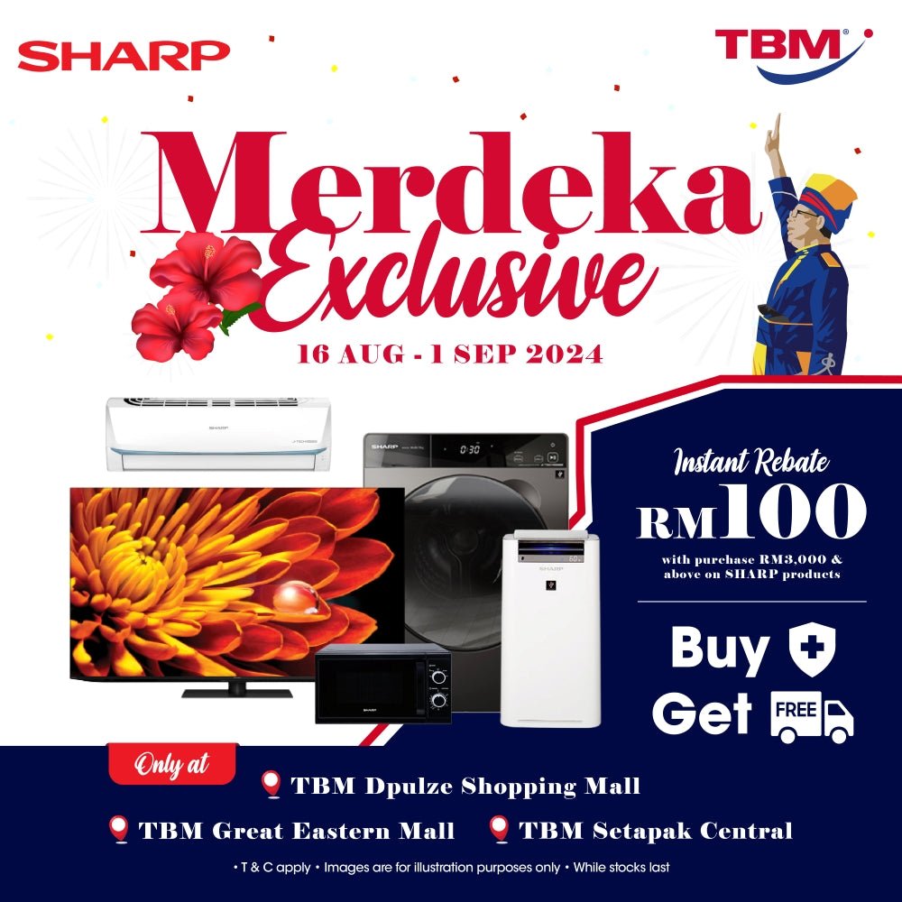 TBM DPulze x Great Eastern Mall x Setapak Central Merdeka Sale │ 16 Aug – 1 Sept 2024 - TBM Online