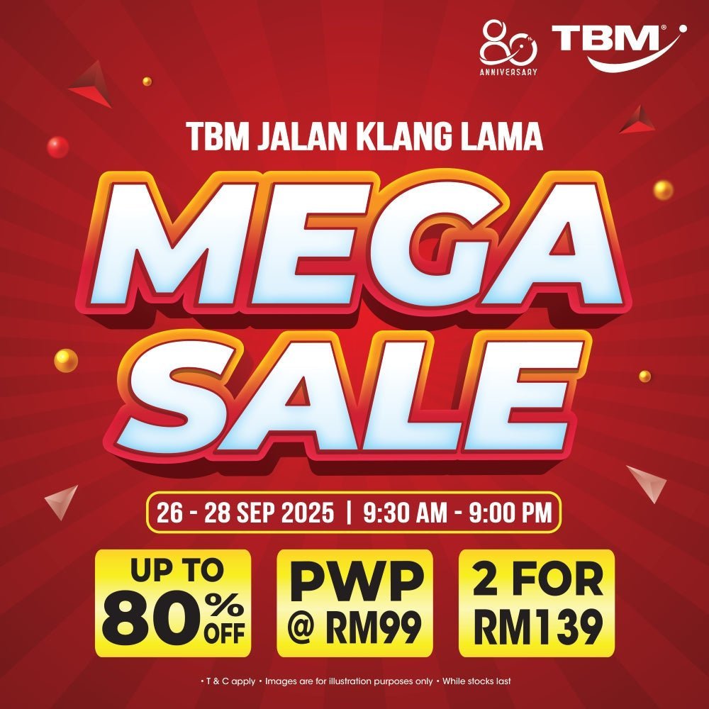 TBM Mega Sale @Jalan Klang Lama | 26 – 28 Sept 2025 - TBM Online