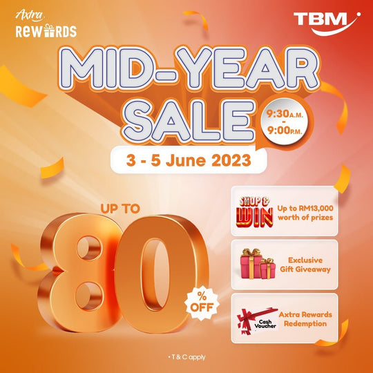 TBM MID-YEAR SALE | 3 – 5 June 2023