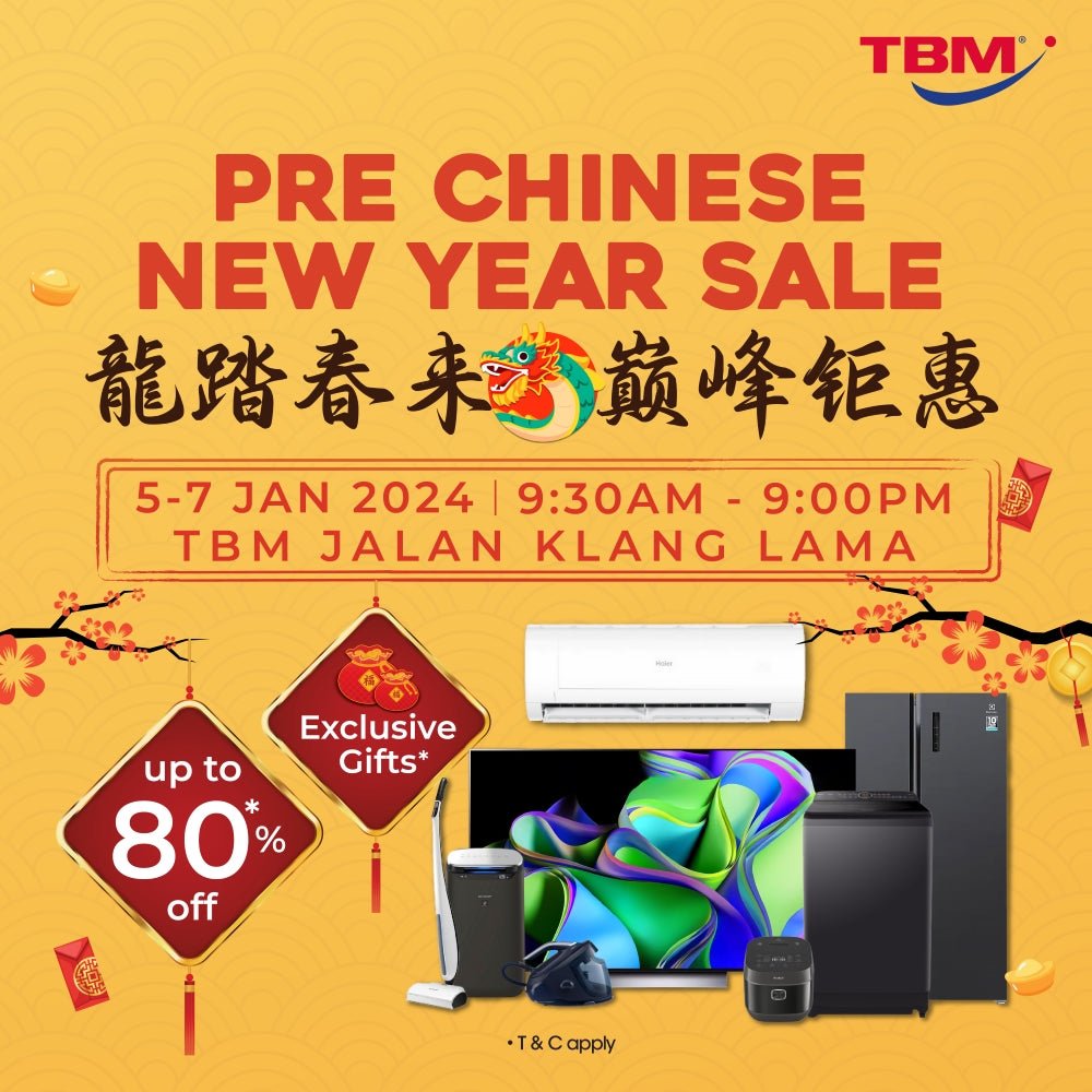 TBM PRE CNY SALE @Old Klang Road | 5 – 7 Jan 2024 - TBM Online