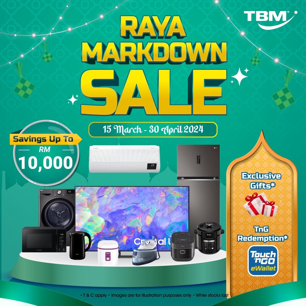 TBM Raya Markdown Sale | 15 Mar – 30 April 2024 - TBM Online