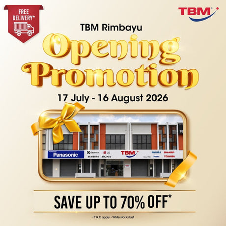 TBM RIMBAYU OPENING SALE | 17 Jul – 16 Aug 2026 - TBM Online