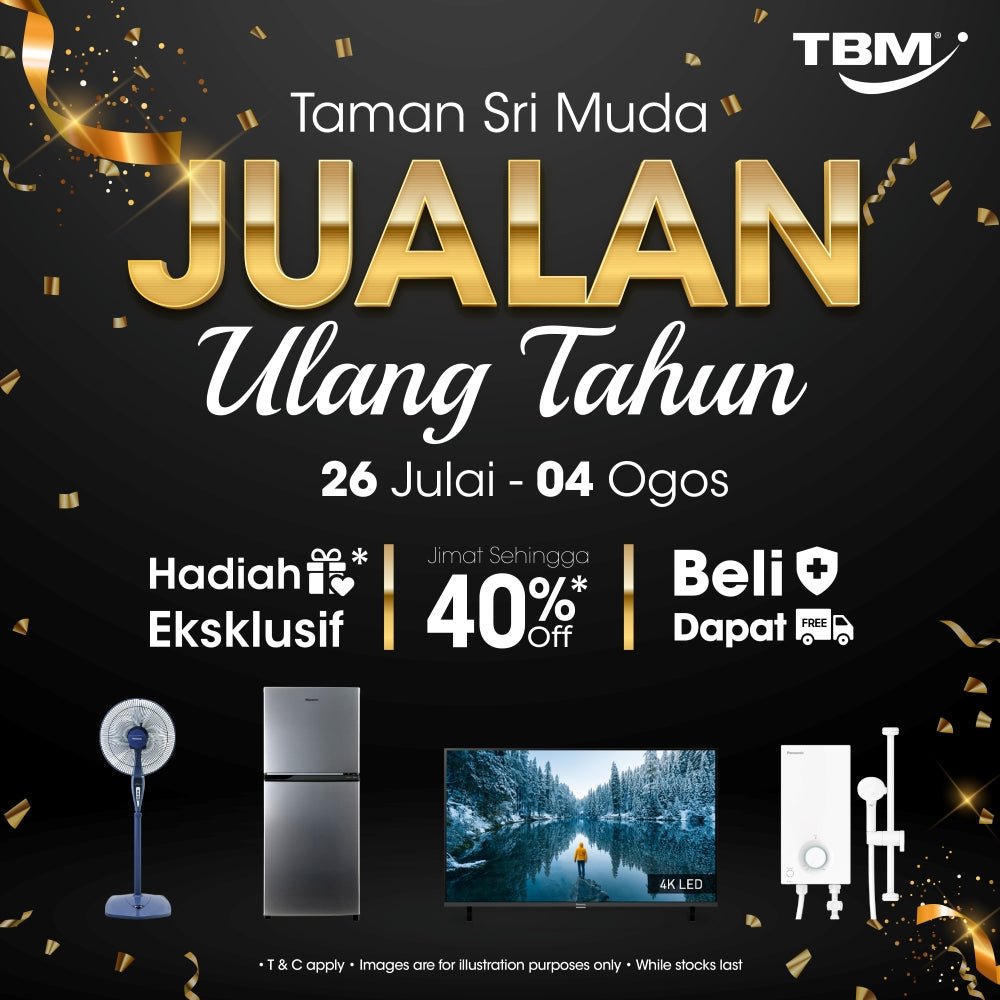 TBM Taman Sri Muda Anniversary Sale | 26 July - 4 Aug 2024 - TBM Online