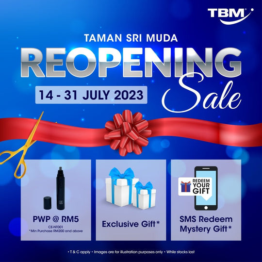 TBM Taman Sri Muda Reopening Sale | 14 – 31 July 2023