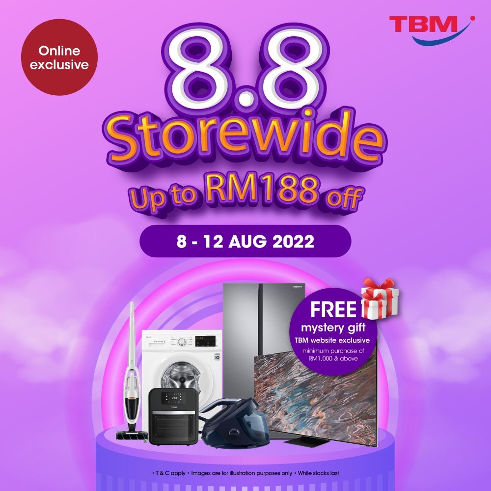 TBM x 8.8 Storewide Sale - TBM Online