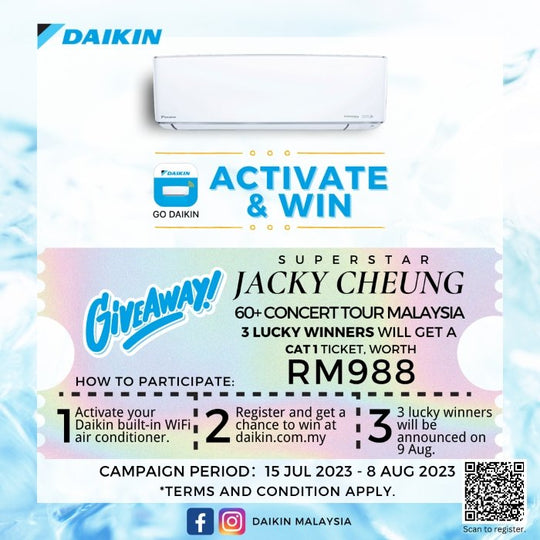 TBM x Activate Go Daikin and Win Jacky Cheung Concert Ticket | 15 Jul – 8 Aug 2023